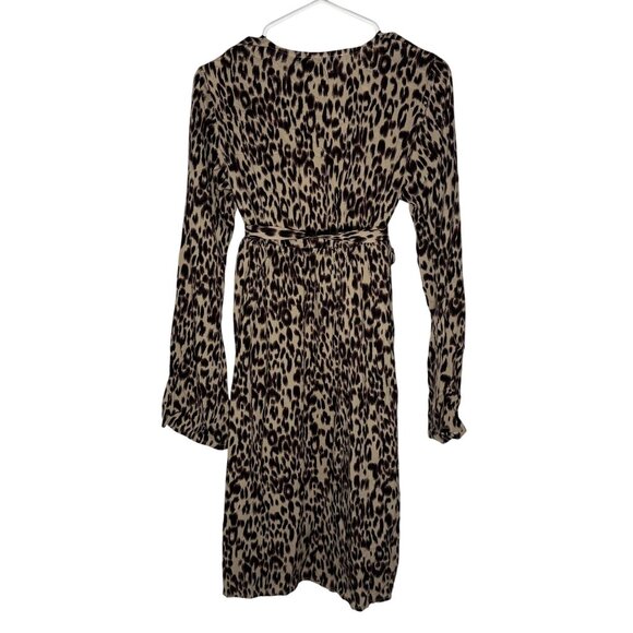 Vero Moda Kelsey Maternity Long Sleeve Leopard Print Dress Women's Size XS - Picture 6 of 6